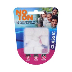 TAPONES OIDOS NOTON CERA ALGODON 10 U CAJITA DE