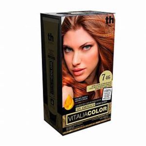 TH PHARMA VITALIA SIN AMONIACO COLORACION CAPILAR PERMANENTE COLOR 7.46 RUBIO MEDIO ACOBRADO ROJO