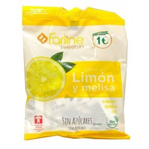 FARLINE SWEETSIN CARAMELOS 1 BOLSA 40 g SABOR LIMON MELISA