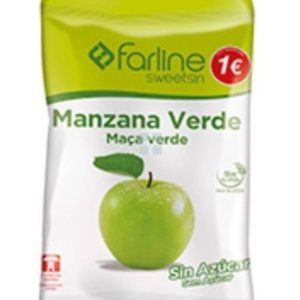 FARLINE SWEETSIN CARAMELOS 1 ENVASE 40 g SABOR MANZANA