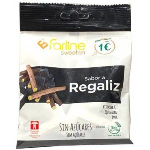 FARLINE SWEETSIN CARAMELOS 1 BOLSA 40 g SABOR REGALIZ