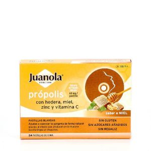 JUANOLA PROPOLIS HIEDRA PASTILLAS MIEL 24 PASTIL