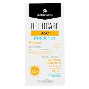 HELIOCARE 360º SPF 50+ PEDIATRICS MINERAL PROTECTOR SOLAR PIEL SENSIBLE Y ATOPICA 1 ENVASE 50 ml