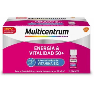 MULTICENTRUM ENERGIA & VITALIDAD 50+ 15 FRASCOS 7 ml SABOR FRAMBUESA