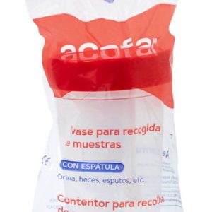 ENVASE DE RECOGIDA DE MUESTRAS ACOFAR 1 UNIDAD + ESPATULA