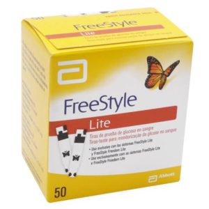 TIRAS REACTIVAS GLUCEMIA FREESTYLE LITE 50 U