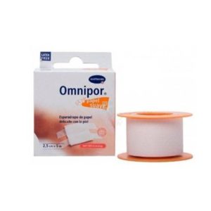 ESPARADRAPO OMNIPOR PAPEL 5MX 2,5 CM